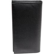 Pre-owned Leather wallets Bvlgari Vintage , Black , Dames