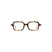 Stijlvolle Bril - Havana Acetaat Kuboraum , Brown , Unisex