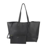 Pre-owned Leather shoulder-bags Yves Saint Laurent Vintage , Black , D...