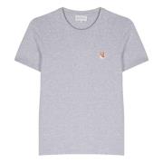 Fox Head Patch T-shirt Maison Kitsuné , Gray , Dames