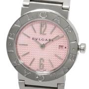 Pre-owned Stainless Steel watches Bvlgari Vintage , Pink , Dames