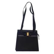 Pre-owned Leather shoulder-bags Salvatore Ferragamo Pre-owned , Blue ,...