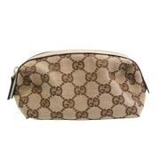 Pre-owned Canvas gucci-bags Gucci Vintage , Beige , Dames