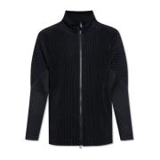 Geplooide sweatshirt met rits Issey Miyake , Black , Heren