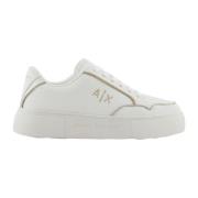 Witte sportieve damessneakers Armani Exchange , White , Dames