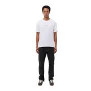 T-shirt Slim White Filling Pieces , White , Heren