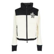 Stijlvolle Gebreide Cardigan Sweater Moncler , Beige , Dames