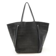 Pre-owned Leather totes Celine Vintage , Black , Dames