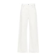 Baggy Wide-Leg Jeans met Logo Patch Citizens of Humanity , White , Dam...