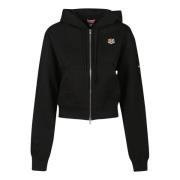 Tiger Zip Up Sweatshirt Kenzo , Black , Dames