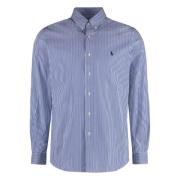 Gestreept katoenen overhemd met button-down kraag Ralph Lauren , Blue ...