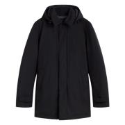 Waterdichte Parka met Verstelbare Capuchon Herno , Black , Heren