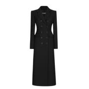 Elegante Wollen Damesjas Dolce & Gabbana , Black , Dames