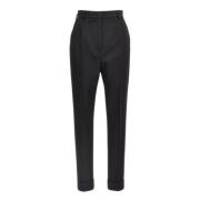 Geplooide voorkant Manchetbroek Dolce & Gabbana , Black , Dames