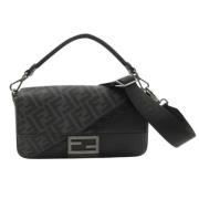 Pre-owned Canvas fendi-bags Fendi Vintage , Black , Dames