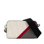 Pre-owned Leather shoulder-bags Fendi Vintage , White , Dames