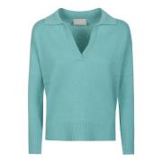 Stijlvolle Polo Neck Sweater Drumohr , Green , Dames