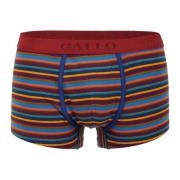 Heren blauwe katoenen boxershorts met veelkleurige strepen Gallo , Mul...