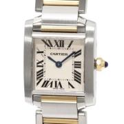 Pre-owned Metal watches Cartier Vintage , White , Dames