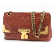 Pre-owned Leather chanel-bags Chanel Vintage , Red , Dames