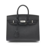 Pre-owned Canvas handbags Hermès Vintage , Black , Dames