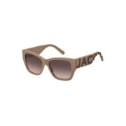 Bruin Getinte Zonnebril Naaktbruin Frame Marc Jacobs , Brown , Dames