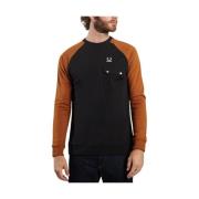 Kleurblock Sweatshirt Fred Perry , Black , Heren