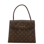 Pre-owned Canvas handbags Louis Vuitton Vintage , Brown , Dames