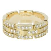 Pre-owned Metal rings Cartier Vintage , Yellow , Dames