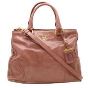 Pre-owned Leather prada-bags Prada Vintage , Pink , Dames