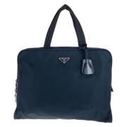 Pre-owned Canvas totes Prada Vintage , Blue , Dames