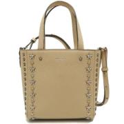 Pre-owned Leather handbags Jimmy Choo Pre-owned , Beige , Dames