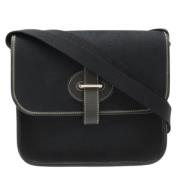 Pre-owned Canvas shoulder-bags Hermès Vintage , Black , Dames