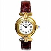 Pre-owned Metal watches Cartier Vintage , White , Dames