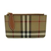 Pre-owned Polyester wallets Burberry Vintage , Beige , Dames