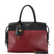 Pre-owned Leather handbags Prada Vintage , Red , Dames