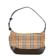 Pre-owned Canvas handbags Burberry Vintage , Beige , Dames