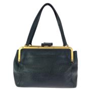 Pre-owned Leather handbags Prada Vintage , Black , Dames