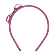 Vara Bow Haarband met Logo Gesp Salvatore Ferragamo , Pink , Dames