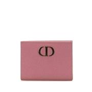 Pre-owned Leather wallets Dior Vintage , Pink , Dames