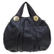 Pre-owned Leather gucci-bags Gucci Vintage , Black , Dames