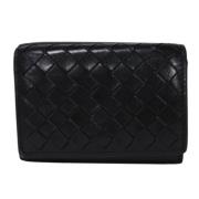 Pre-owned Leather wallets Bottega Veneta Vintage , Black , Dames