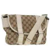 Pre-owned Canvas gucci-bags Gucci Vintage , Beige , Dames