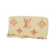 Pre-owned Leather wallets Louis Vuitton Vintage , Beige , Dames