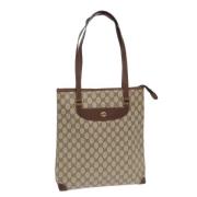 Pre-owned Leather handbags Gucci Vintage , Beige , Dames