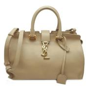 Pre-owned Leather shoulder-bags Yves Saint Laurent Vintage , Beige , D...