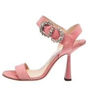 Pre-owned Suede sandals Jimmy Choo Pre-owned , Pink , Dames