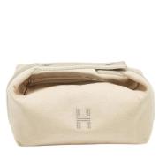 Pre-owned Canvas travel-bags Hermès Vintage , Beige , Dames