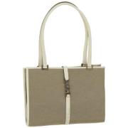 Pre-owned Canvas gucci-bags Gucci Vintage , Beige , Dames