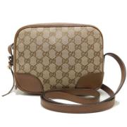 Pre-owned Canvas gucci-bags Gucci Vintage , Beige , Dames